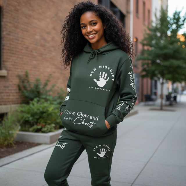 YPD "Grow, Glow, and Go for Christ" Sweat Set